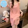 Pijama Sexy de Tirantes Talla Grande al por Mayor con Copas para Mujer Verano Modal Fresco Holgado para Gorditas mm 100kg Bata