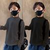 Camiseta Interior Térmica de Otoño e Invierno para Niños, Camiseta de Manga Larga con Cuello Semi-Alto, Nueva Camiseta Elegante y Atractiva para Niños Mayores