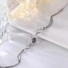 Elegante y simple pulsera de diamantes en forma de corazón de amor 100 idiomas Te amo 520 diseño de nicho sentido regalo para novia