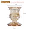 Portavelas de Vidrio Simple Estilo Europeo Carácter Rey Portavelas de Vidrio Romántico Portavelas para Mesa de Comedor Decoraciones Creativas para el Hogar