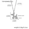Rueda de la Fortuna Perro Robot de Acero Inoxidable Collar de Circonita Chapado en Oro de 18 Quilates Moda Europea y Americana Joyería Versátil Personalizada