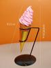 Modelo de sorvete, cone de sorvete falso, enfeites de cone de ovo, decoração de sorvete, adereços para fotos