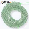 Venda Quente Transfronteiriça 4/6/8/10mm Ágata Verde Fosca Contas Soltas DIY Colar Pulseira Artesanal Contas para Fio Atacado