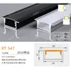 Canal de Aluminio para Luz Lineal LED al por Mayor del Fabricante, Luz Lineal con Borde, Canal de Luz de Aleación de Aluminio, Perfil de Canal de Aluminio para Luz Lineal