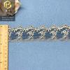 Accesorios de Encaje de Estilo Étnico Hechos a Mano con Cuentas Malla Bordada Oro Claro Código de Barras 4.5cm Accesorios Hanfu