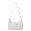 Bolsa Feminina Transversal de Ombro 2026 Nova Tendência de Verão Laço Grande Capacidade Cor Sólida Texturizada Simples Moda Feminina