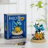 Senbao 611050 Caja de Música de Té de Flores Juguete de Ensamblaje Infantil Compatible con Bloques de Construcción de Juguete de Alta Calidad Regalo de Flores Venta al por Mayor