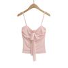Sy9132-25 Primavera Nuevo Estilo Americano Chica Caliente Deseo Puro Sexy Ajustado Lazo Mariposa Camisola de Malla