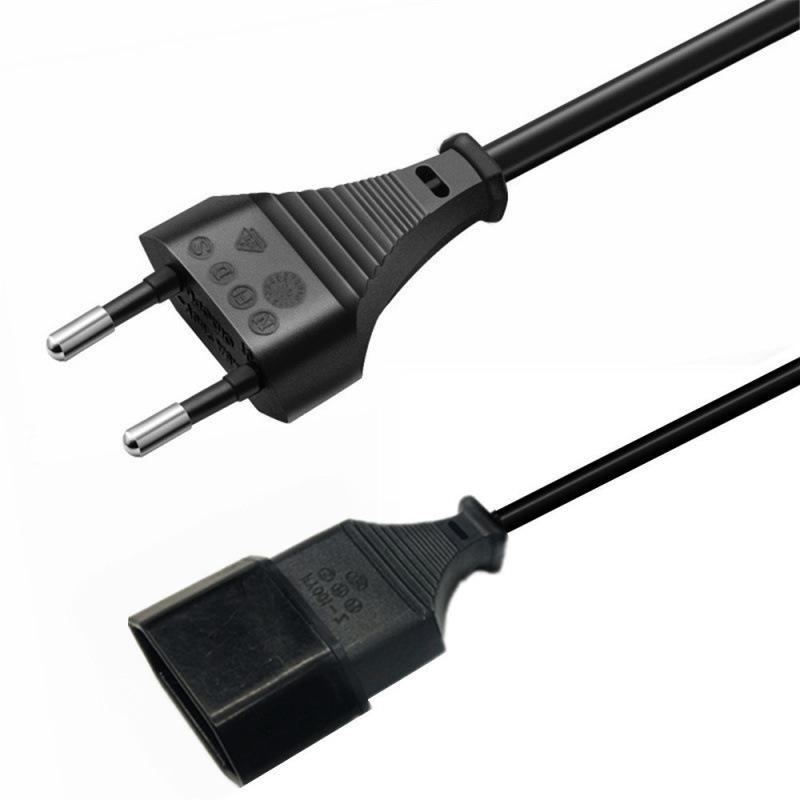 供应欧规插头电源线 欧式插头线延长线 欧标公母0.5平方1.