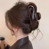 Pinza de garra grande versátil coreana para cabello grueso, pinza de tiburón para mujer, pasador elegante y moderno para recogidos