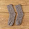 Calcetines de lana de rizo gruesos de invierno japoneses calcetines de tubo medio estilo coreano para hombre cálidos y cálidos calcetines para el suelo