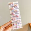 Coloridos pasadores de pelo de pulgar estilo coreano para niños y niñas, lindas diademas, dulces cordones para el pelo de niños, gomas elásticas de alta elasticidad, accesorios para el pelo