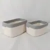 Cesta de armazenamento de corda de algodão de grande capacidade cesta de armazenamento cor sólida conveniente armazenamento doméstico cesta de armazenamento de roupas miudezas fábrica transfronteiriça