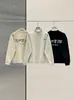Moletom masculino com gola redonda e forro de fleece para outono e inverno, essencial, estilo high-street, peso pesado, para casais, inspirado em FOG, estilo jovem americano moderno