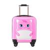 Venta al por mayor equipaje infantil de 18 pulgadas regalo de actividad maleta trolley de mano con ruedas universales de dibujos animados con logotipo imprimible