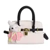 Mini Bolsa Kelly Estilo Coreano Bolsa de Mão com Textura de Lichia para Mulheres Moda Versátil Bolsa Transversal 2026 Nova Doce Bolsa para o Dia a Dia