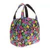 Bolsa de almuerzo grande de tela Oxford impresa de doble capa, bolso de mano, lindo, impermeable, bolsa para lonchera, bolsa para lonchera, venta al por mayor
