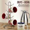 Estante para Tazas Almacenamiento Multifuncional Soporte para Tazas Encimera Doméstica Grande Escurridor para Tazas de Agua Comedor Diario Cocina