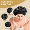 Comércio Exterior Transfronteiriço da Amazon Lenço de cabeça de aba larga alta elasticidade Touca de beleza Touca de banho Touca para cuidados com o cabelo Touca de dormir de cetim feminina