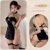 Lingerie Sexy Sexy Feminina Flor de Ameixa Bordada Peito Alto Vent Cheongsam Veludo Clássico Lingerie Sexy Uniforme