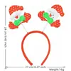Envio direto da fábrica, faixas de cabeça de Natal transfronteiriças, presilhas de cabelo do Papai Noel, faixas de cabeça de urso de desenho animado, adereços de cabeça de boneco de neve