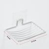 Jabonera de acero inoxidable sin perforaciones, estilo nórdico, resistente al agua y a la humedad, para baño, montaje en pared