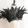 70 Designs de Joias, Acessórios de Cabeça e Acessórios DIY Feitos com Penas Pretas, Penas de Peru, Penas de Ganso e Penas de Avestruz