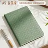 Caderno A5 com Design Personalizado Criativo Padrão Diamante, Diário de Capa Dura, Pode Ser Impresso com Logo, Caderno com Pauta para Anotações de Reunião