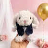 [Solo la Ropa] Serie Jc Serie Pequeña Ropa para Muñeca Conejo de 15 cm Traje Azul Oscuro Set de Vestido de Novia