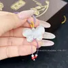Collar con Lazo de Piedra Ojo de Gato y Colgante de Mariposa Accesorios para Joyería DIY Tendencia Más Vendido al por Mayor Directo del Fabricante