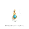 Accesorios de Joyería Ovalados Colgantes Pendientes Accesorios para Collares Acero Inoxidable Chapado en 18K Accesorios para Joyería Hechos a Mano DIY Versátil