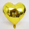 Globo de papel de aluminio en forma de corazón de 18 pulgadas Decoración de boda Día de San Valentín Qixi Globo de decoración de cumpleaños de estrella de cinco puntas de 5 pulgadas 10 pulgadas