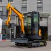 Comercio Exterior Exportación Excavadora Pequeña para el Hogar Sitio de Construcción Ingeniería 25 Excavadora Pequeña de Orugas Máquina Micro Gancho Multifuncional