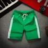 Pantalones Cortos Deportivos para Hombre Verano Secado Rápido Seda de Hielo Pantalones de Tres Puntos Running Fitness Pantalones de Tres Puntos Cuatro Puntos Rayados Pantalones de Playa para Pareja