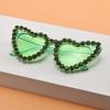 Gafas de sol de nuevo amor transfronterizas 2023 moda clásico forma de corazón estación internacional explosiones gafas de sol de diamantes