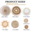 Esterilla Aislante Térmico Transfronteriza, Mantel Individual para Mesa de Comedor, Posavasos Anti-quemaduras para Tazón, Decoración de Pared, Posavasos Tejido de Paja, Mantel Individual Resistente al Calor, Tejido de Estilo Natural