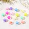 Contas Redondas de Cor Sólida com Furo Grande Cor de Primavera 10mm Contas de Acrílico Material para Miçangas DIY Artesanal Infantil Abertura 4.0mm