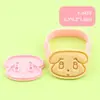 Molde para Galletas Cartoon Serie Perro Curry con Patrón de Cachorro Lindo, Herramienta de Repostería Fondant 3D
