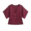Cardigan Tricot Simples Manga Curta Gola V Elegante Moda Nova 2025 Estilo Europeu e Americano Transfronteiriço Feminino Atacado 4192101