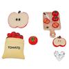 Accesorios de Resina de Tomate Manzana Estéreo Artificiales Lindos y Calientes Accesorios de Flor para Zapatos Croc DIY Joyería Desmontable para Zapatos