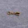 Cilindro de 6 mm DIY dos cabezas broche de langosta hebilla magnética collar pulsera hebilla (chapado en oro/plata)
