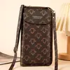 Bolso cruzado para mujer con estampado nuevo transfronterizo puede llevar bolsa para teléfono doble capa gran capacidad cartera bolso pequeño ligero para el día a día