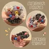 Scrunchie Estilo Coreano com Laço e Estampa de Flores para Mulheres 2026 Novo Estilo Elástico de Cabelo para Coque Elástico Alto Corda de Cabelo Acessório de Cabelo