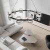Nuevo Candelabro Minimalista Creativo para Sala de Estar Lámpara Moderna Minimalista de Arte en Hierro para Restaurante Salón Lámpara Principal de Diseño para Sala de Estar