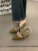 Primer Encuentro Temporada Aumento Plus Terciopelo Birkenstock Zapatos de Algodón Mujer Temporada Otoño Invierno Ropa Exterior Tacón Alto Zapatos de Piel Caliente Mocasín Felpa Individual
