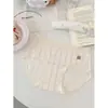A232 Tamaño Grande~Patrón de Conejo Lindo Tamaño Grande Dibujo Animado Color Sólido Cómodo Suave 100% Algodón Puro Estilo Simple Fresco Algodón para Mujeres