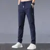 Pantalones de Hielo de Seda para Hombre de Verano, Talla Grande, Corte Delgado, Estilo Recto, En Stock al por Mayor, Pantalones Largos Casuales, Pantalones Jogger Finos de Verano