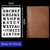 12 Plantillas Alfanuméricas, Material Ecológico para Mascotas, Cuaderno de Mano DIY, Accesorios de Manualidades