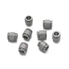 Contas Espaçadoras de Aço Inoxidável 8mm com Furo Grande, Contas Rodinha com Furo Passante, Contas com Grão Reto, Contas para Pulseira DIY, Acessórios para Joias Atacado