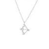 Colar Flecha do Cupido para Mulheres, Design Único com Diamantes Brilhantes, Corrente para Clavícula com Arco e Flecha do Cupido Joias Atacado